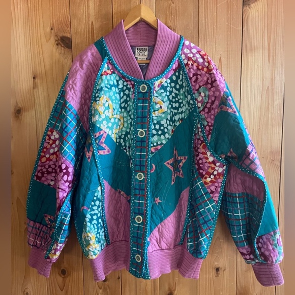 VTG 80’s 90s Jeanne Marc Quilted Jacket Medium